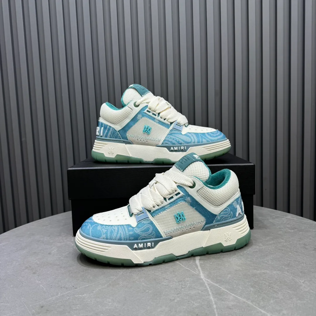 Men's shoes 💰660💰 AMIRI AMIRI trendy brand hot sale 🔥 Available all year round, couples 💑 Official website synchronization Imported fabrics 1⃣️ vs 1⃣️ replica, original factory special original sole, 35-45 (45. non-refundable)